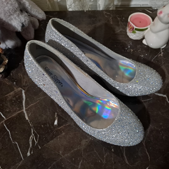 Silver Rhinestone Heels - Picture 2 of 5